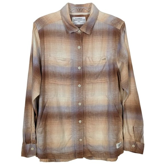 REI COOPERATIVE long sleeve button down 4 pocket women blouse size‎ M - Picture 1 of 11